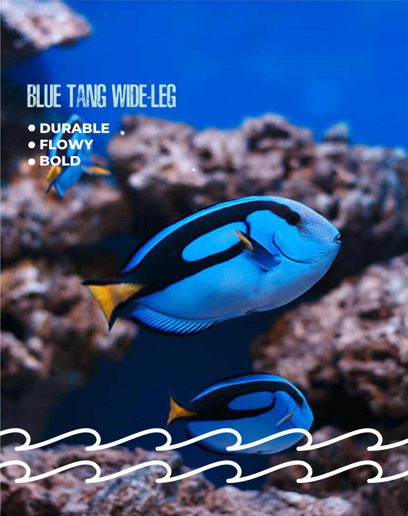 Blue Tang Wide-Leg