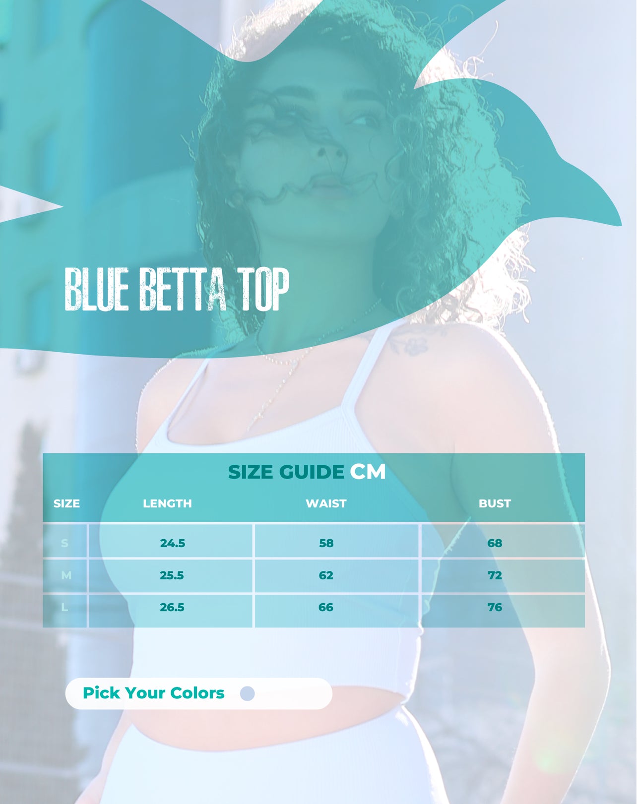 Blue Betta top