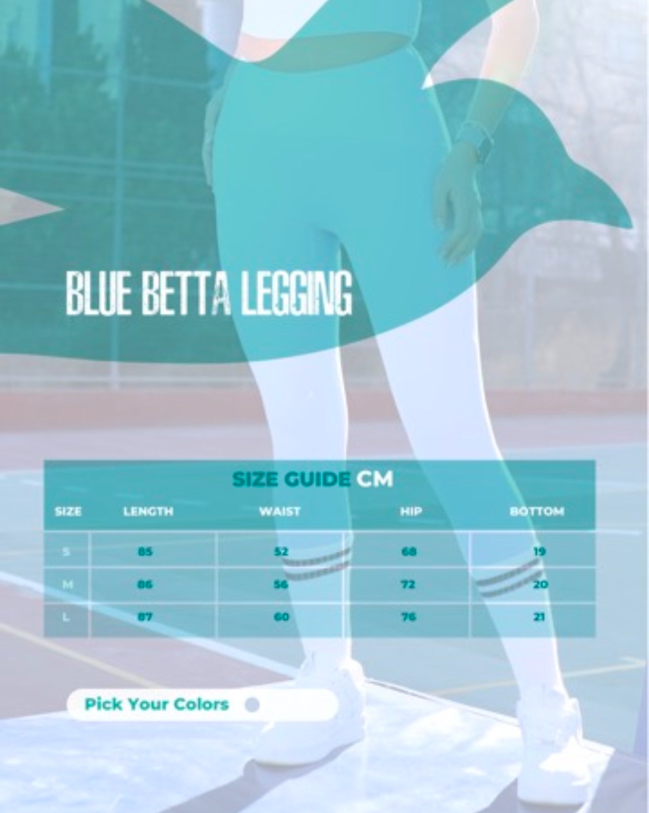 Blue Betta Leggings